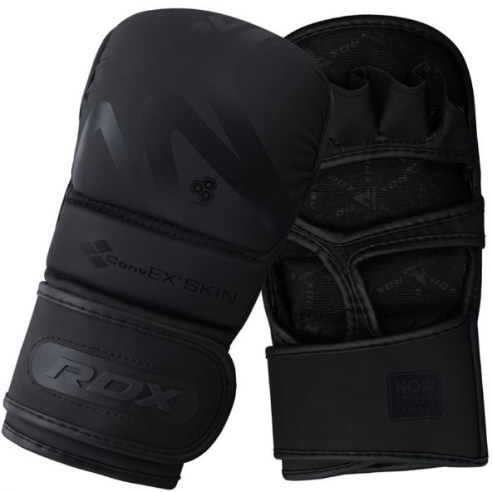 RDX Sports Grappling Gloves Shooter T-15 Matte Black Large - (Without Original Box)