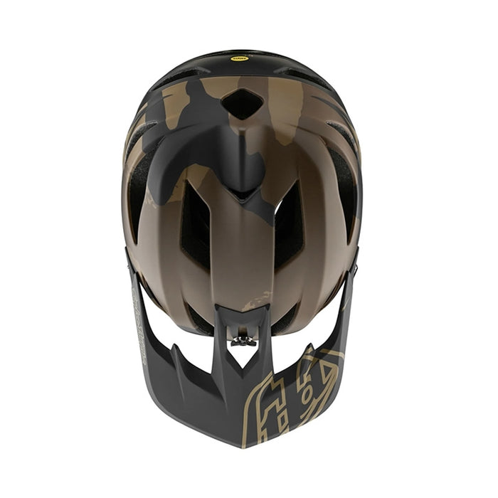 Troy Lee Designs Stage Helmet W/Mips Stealth Camo Olive Medium/Large