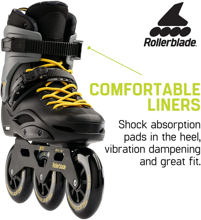 Rollerblade RB 110 Mens Black/Saffron Yellow 7 (Without Original Box)