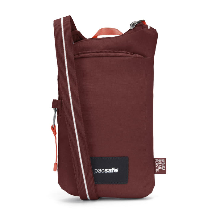 Pacsafe Go Tech Crossbody Garnet Red