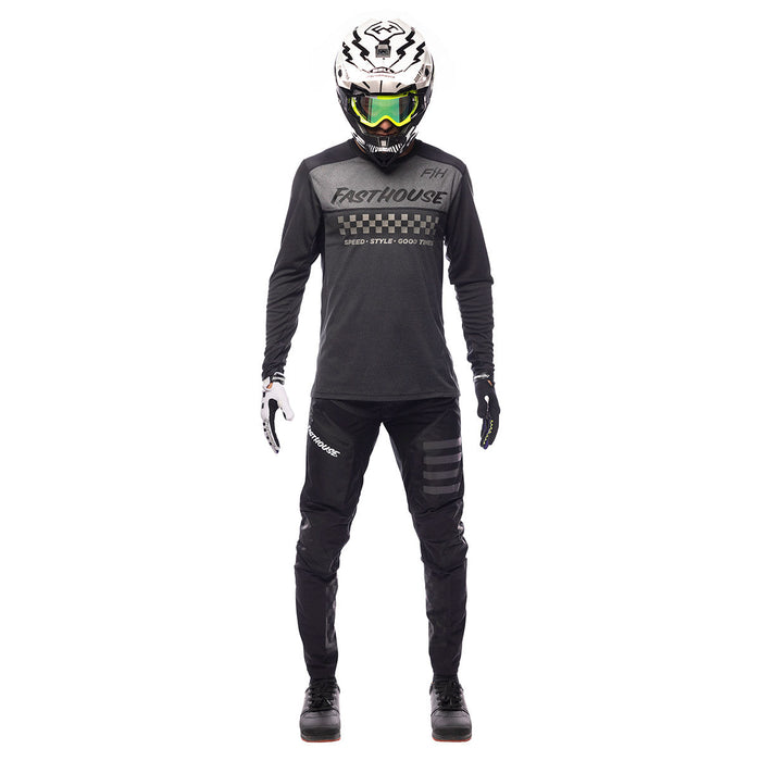 Fasthouse Alloy Mesa LS Jersey Heather Charcoal/Black Medium