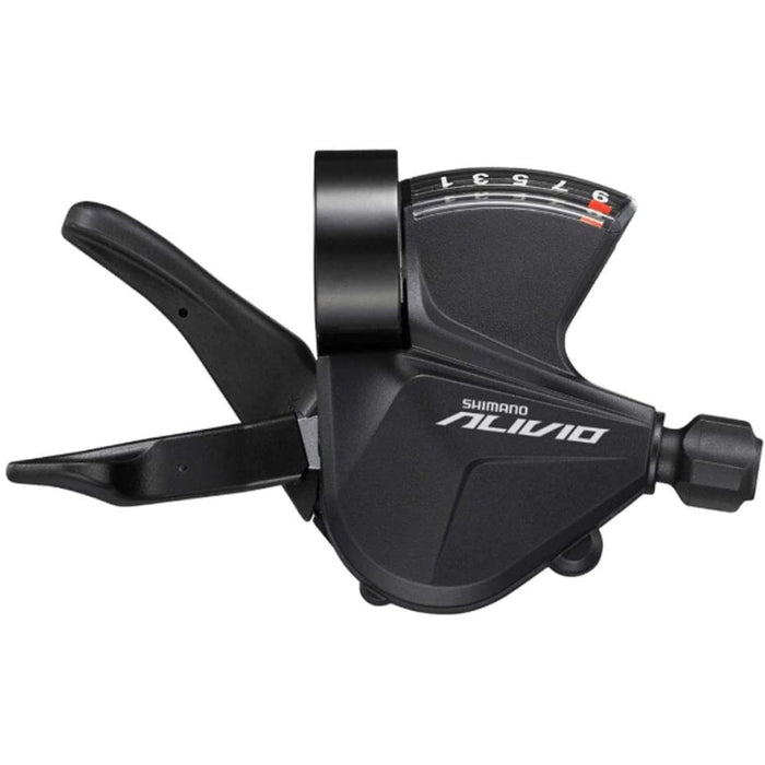 Shimano Shift Lever, Sl-M3100-R, Alivio, Right, 9-Speed Rapidfire Plus 2050mm Inner, W/ Optical Gear Display Black - Open Box (Without Box)