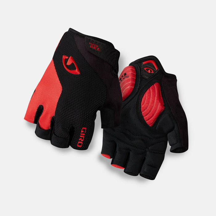 Giro Strade Dure Supergel Bicycle Gloves Black/Bright Red Small