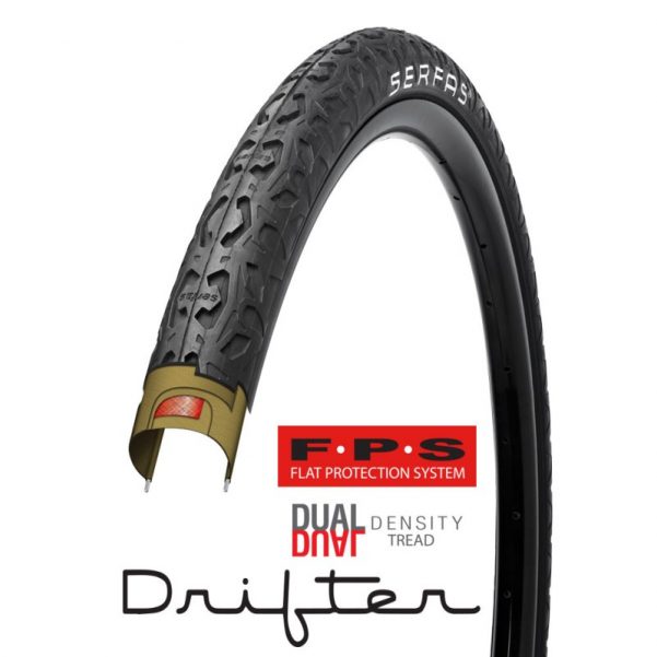 Serfas Drifter City Tire W/Fps (700x32–530g) Black