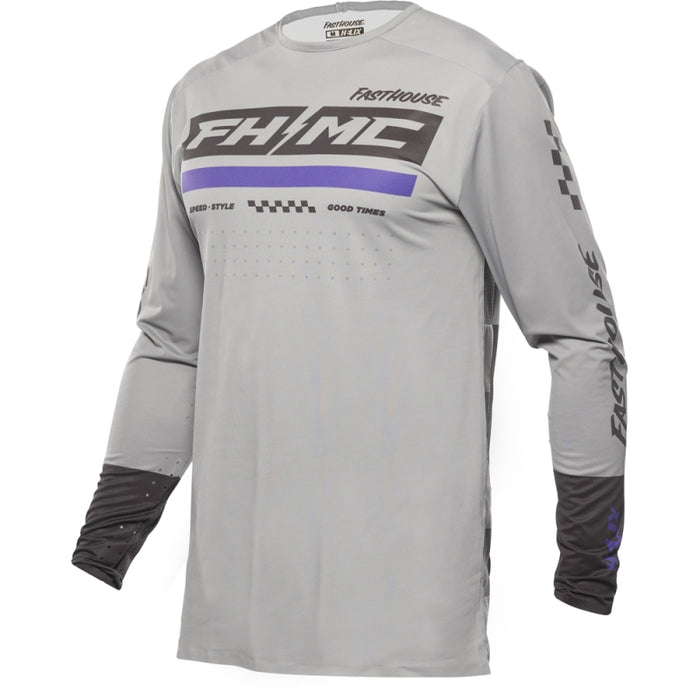 Fasthouse Helix Podium Jersey Gray/Black/Purple  Medium