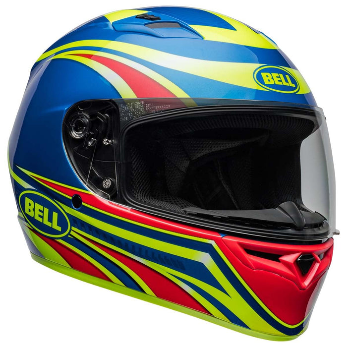 Bell Moto Qualifier Conduit Gloss Retina/Blue Medium - Open Box (Without Box)