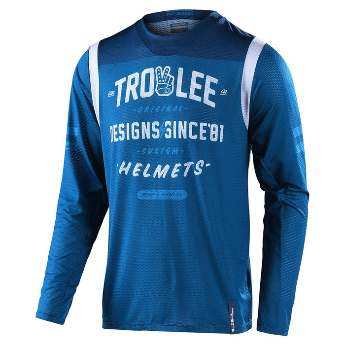 Troy Lee Designs Gp Air Jersey Roll Out Slate Blue Lg Large