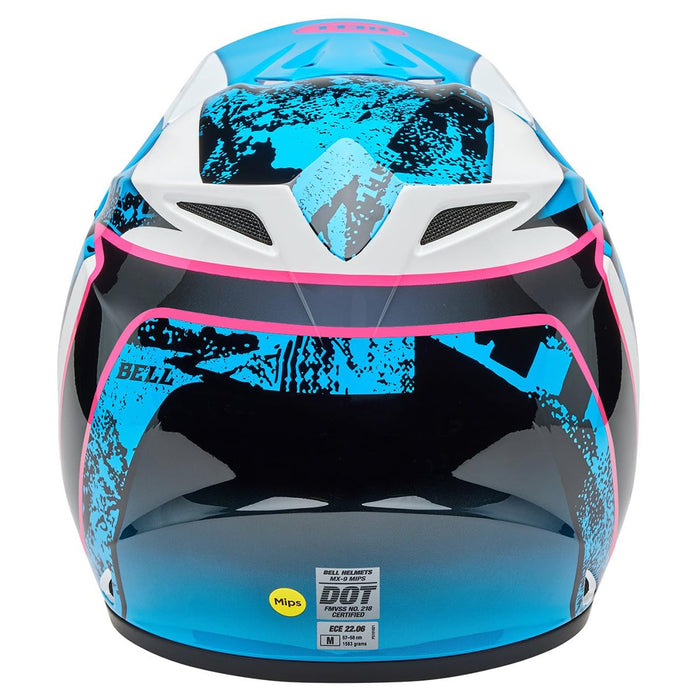 Bell Moto MX-9 MIPS Blue/Pink Breakdance 2X-Large