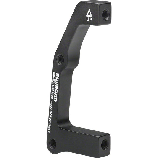 SHIMANO MOUNT ADAPTER FOR DISC BRAKE CALIPER, SM-MA-R203P/S, I.S. to Post Mount, 203mm, Rear