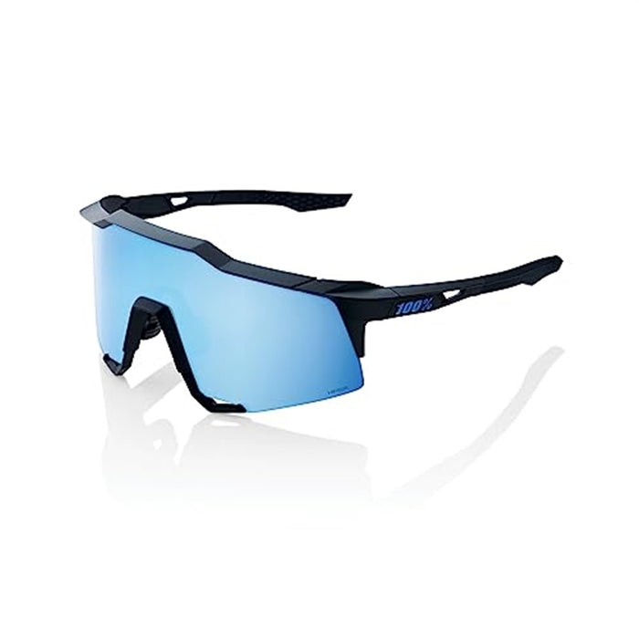 Ride 100 SPEEDCRAFT - Matte Black - HiPER Blue Multilayer Mirror Lens