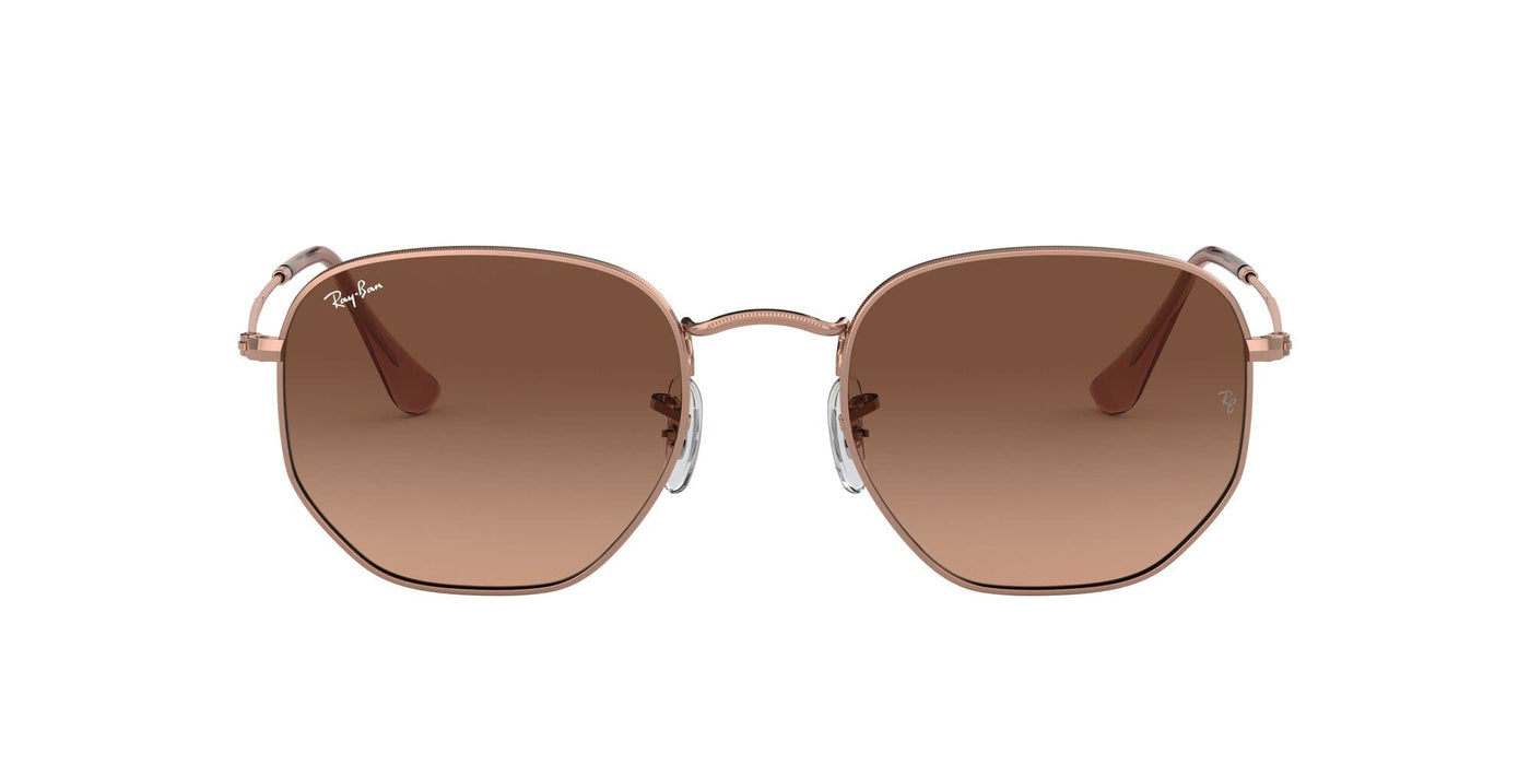 Rayban Hexagonal Copper/Pink Gradient Brown