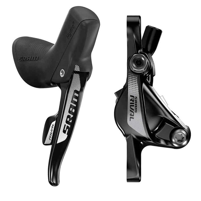 SRAM, Rival22, Road disc brake with shift/brake lever combo, Flat Mount, Front, 2sp