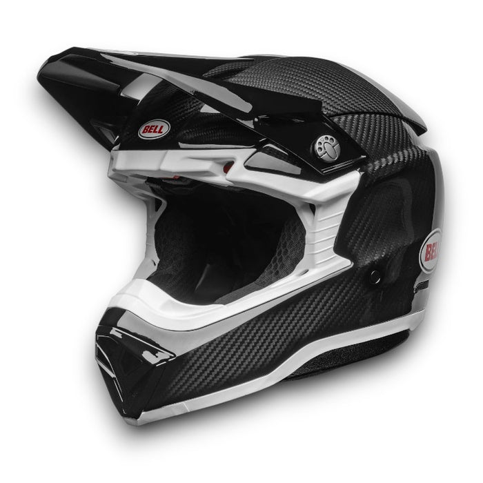 Bell Moto-10 Spherical Helmet Gloss Black / White,XL