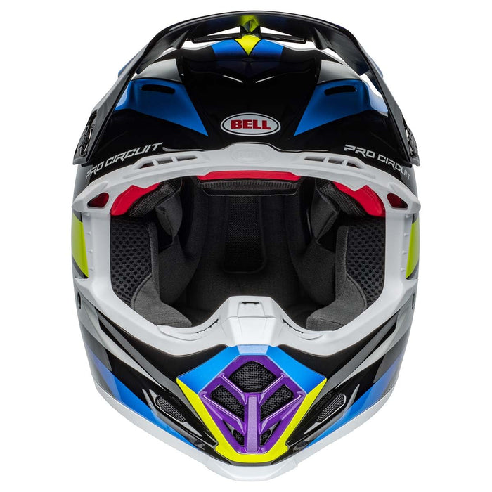 Bell Moto Moto-9S Flex Gloss Pro Circuit 24 Black/Blue Large