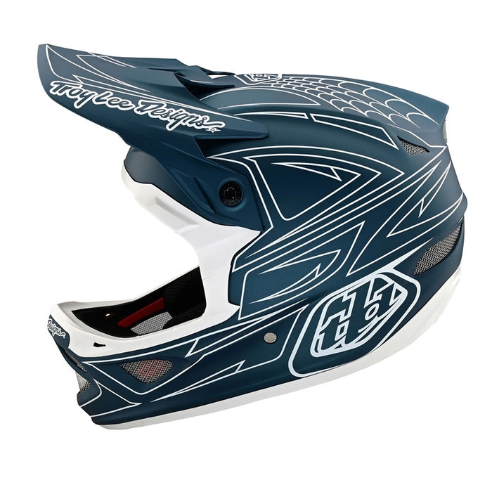 Troy Lee Designs D3 Fiberlite Helmet Blue X-Large