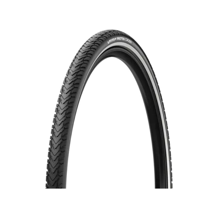 Michelin Protek Cross Tire 700X47C Wire Clincher Single Protek 1Mm Reflex 22Tpi Black Bicycle Tires