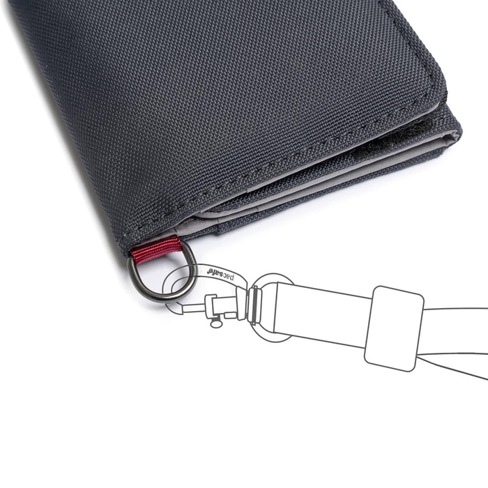 Pacsafe RFIDsafe Trifold Wallet Slate