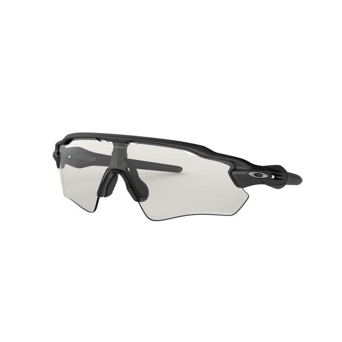 Oakley Men'S Radar Ev Path Non Polarized Iridium Shield Sunglasses Steel/Clear To Black Photochromic