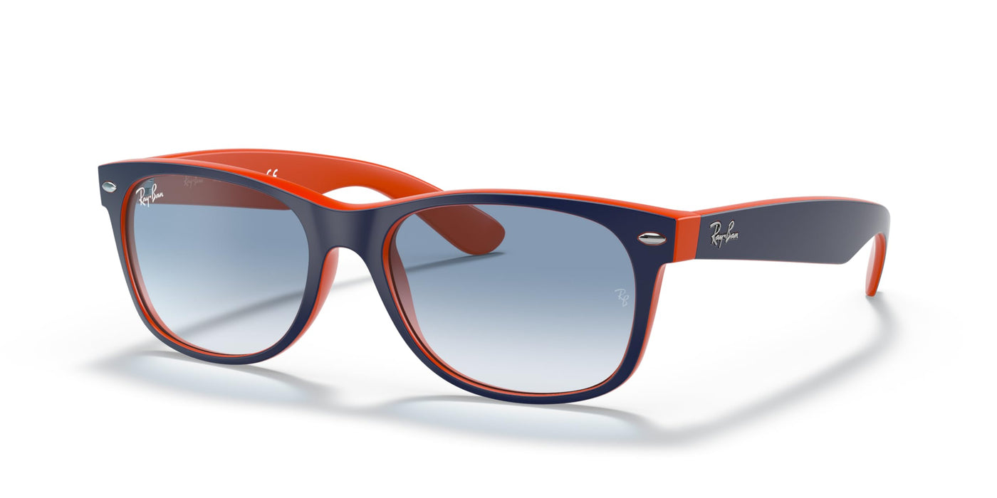 Rayban New Wayfarer Blue On Orange/Clear Gradient Blue