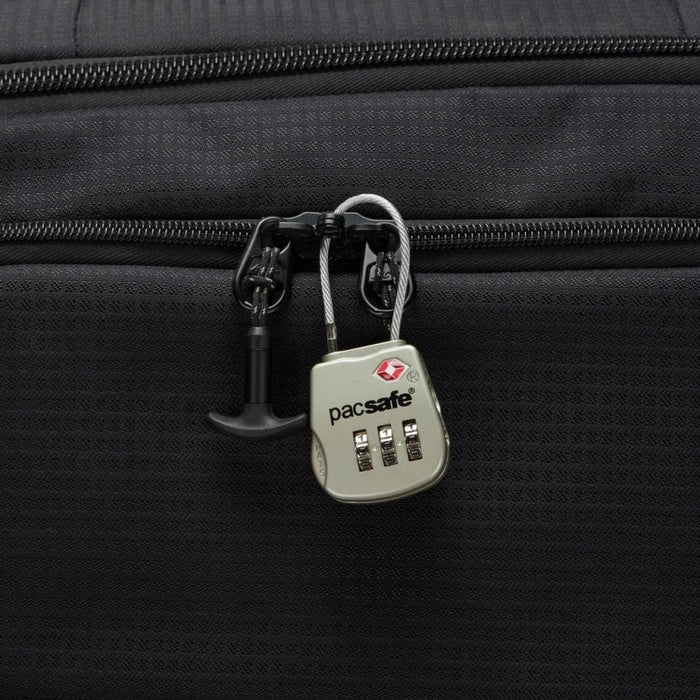 Pacsafe Prosafe 800 Combination Cable Padlock Silver