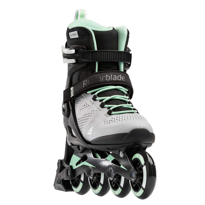 Rollerblade Macroblade 80 Abt Womens Glacier Grey/Neo Mint 10.5