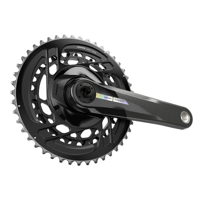 SRAM, Force D2 2x, Crankset, Speed: 12, Spindle: 28.99mm, BCD: Direct Mount, 46/33, DUB, 172.5mm, Black, Road Disc