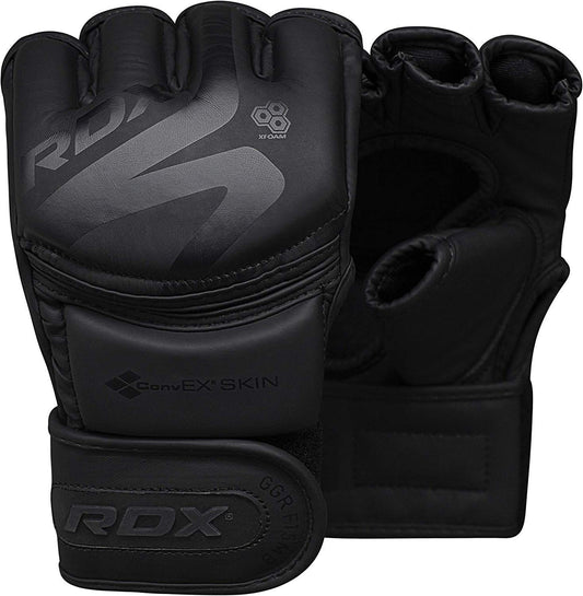 RDX MMA Training Gloves Noir, Maya Hide Leather, M