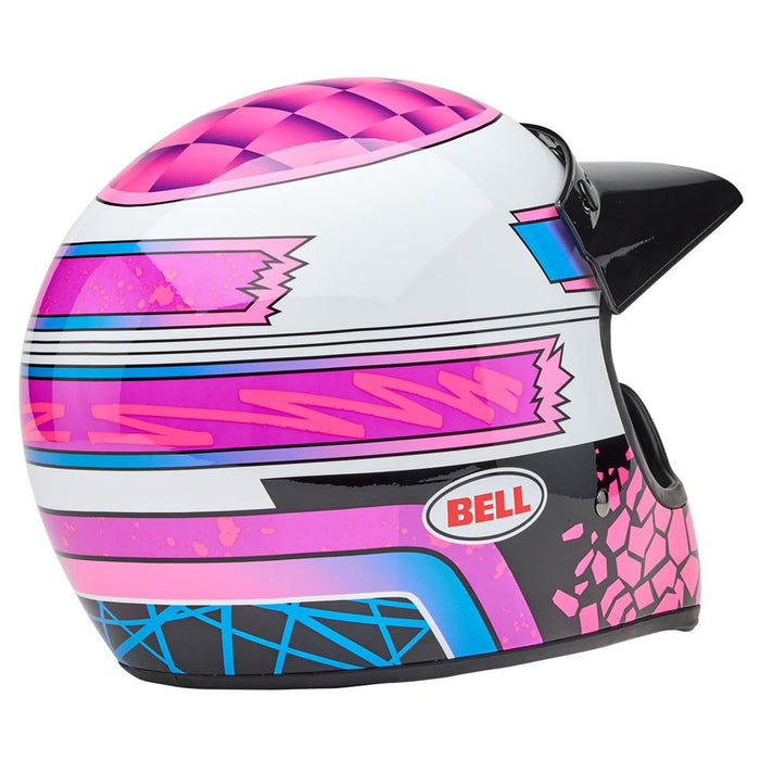 Bell Moto Moto-3 Pink/Purple Deathspray Small