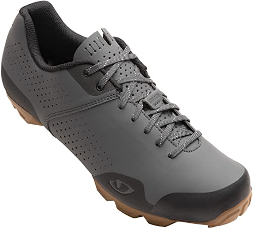 Giro Privateer Lace Mens Bicycle Shoes Dark Shadow/Gum 45