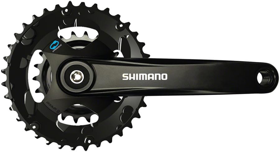 SHIMANO FRONT CHAINWHEEL, FC-M315-B2, 7/8-SPEED, 175MM, 36-22T W/O CHAIN GUARD, CHAIN CASE NOT COMPATIBLE, CHAIN LINE 3MM OUTBOARD, BLACK