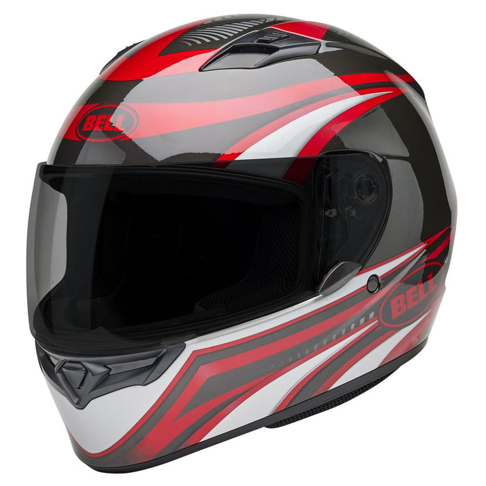 Bell Moto Qualifier Red/Silver Conduit Small