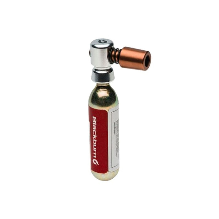 Blackburn Wayside CO2 Thread On Inflator w/ Cartridge Metallic Silver