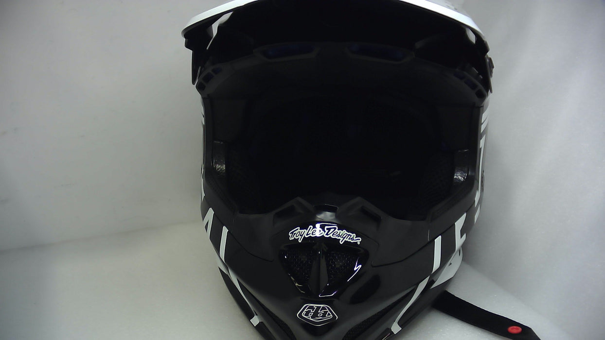 Troy Lee Designs GP Helmet Overload Black/White, Large - Open Box (Without Box)