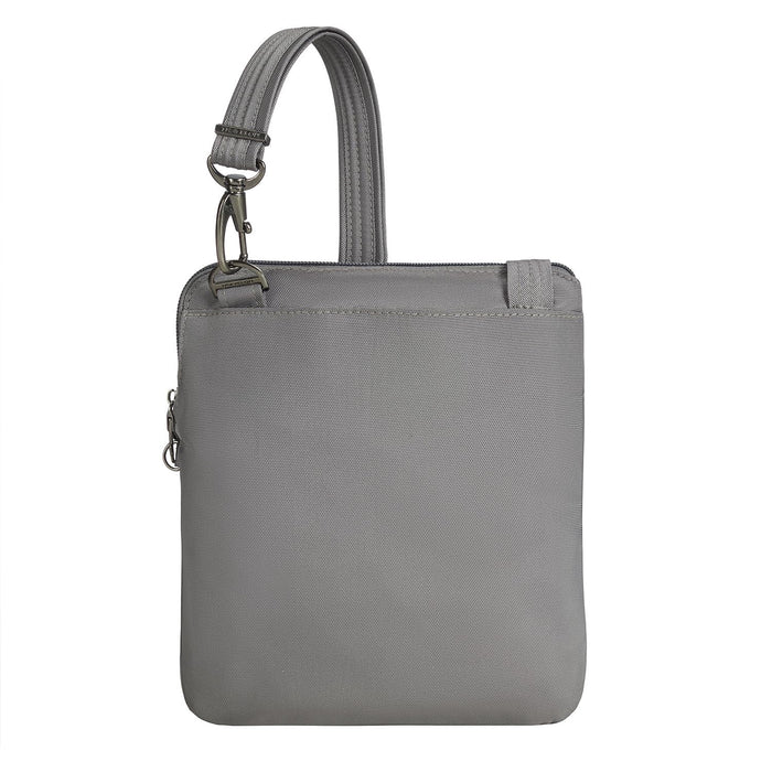 Travelon AT Cls Slim Dbl Zip Xbody Gray