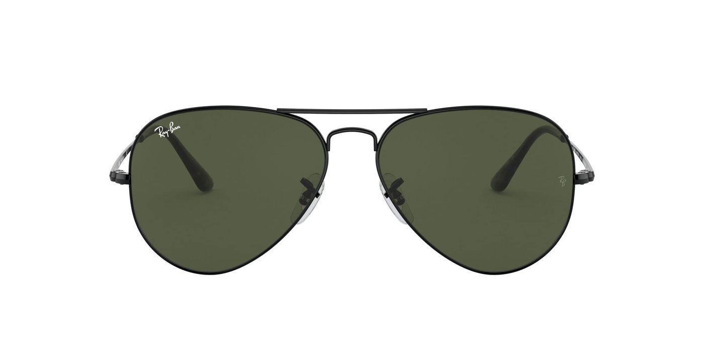 Rayban Aviator Metal Ii Black/G-15 Green