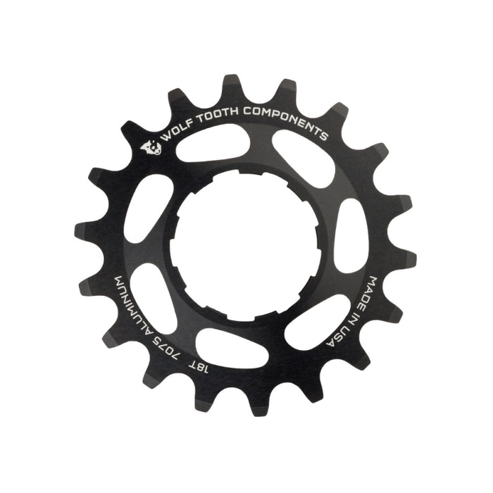 Wolf Tooth Aluminum Single Speed Cog Black 18T