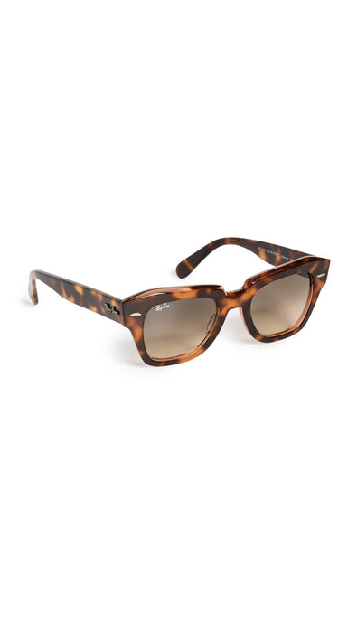 Rayban State Street Havana On Transparent Pink/Brown Vintage 52