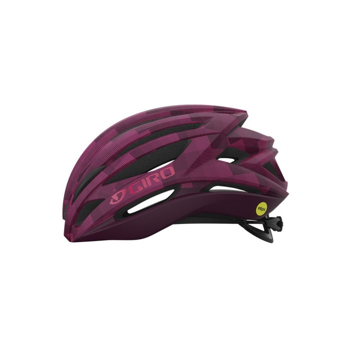 Giro Syntax MIPS Bicycle Helmets Matte Dark Cherry/Towers Small