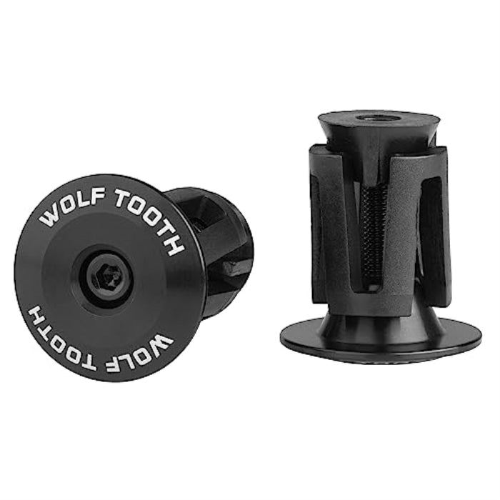 Wolf Tooth Alloy Bar End Plugs Black