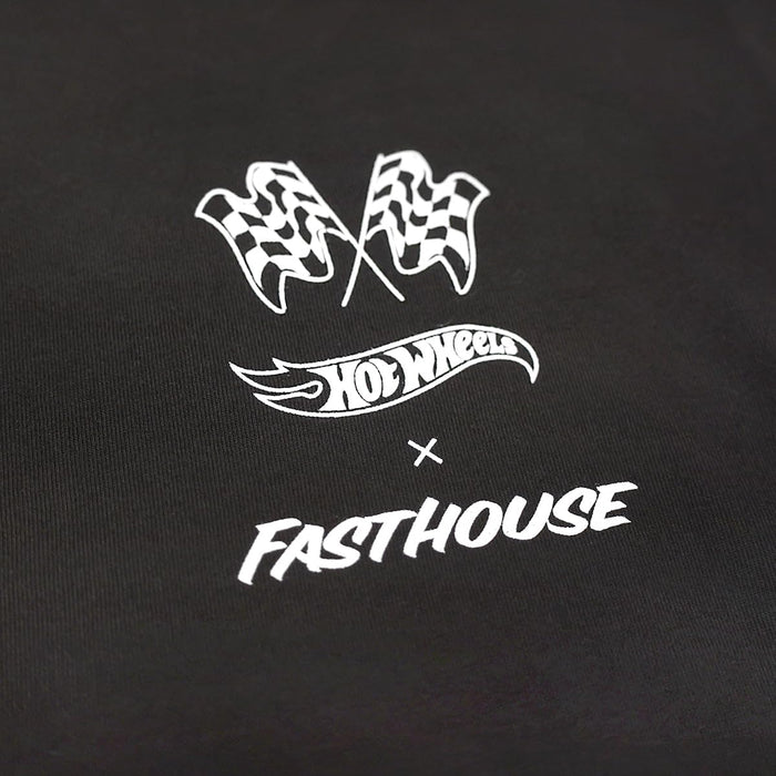 Fasthouse Hot Wheels Striper Midweight SS Tee Black Small