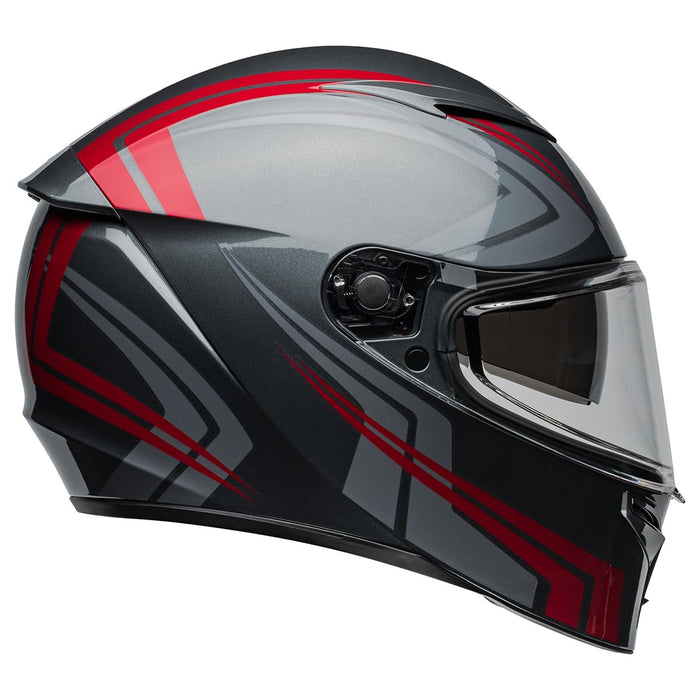 Bell Moto Lithium Gray/Candy Red Jetstream 2X-Large