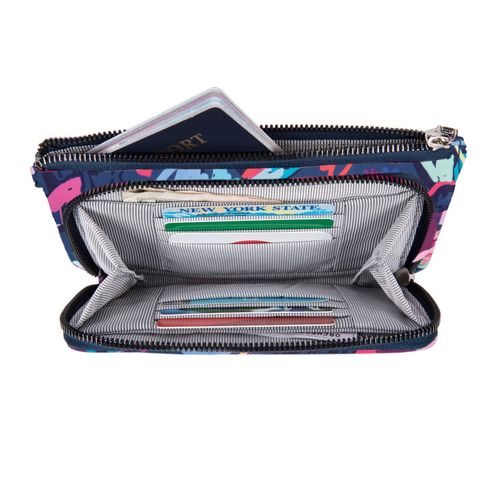 Travelon RFID Phone Clutch Wallet Mod Floral