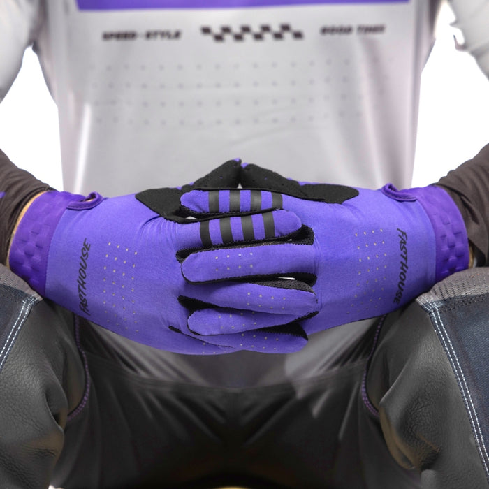 Fasthouse Helix Podium Glove Purple  Medium