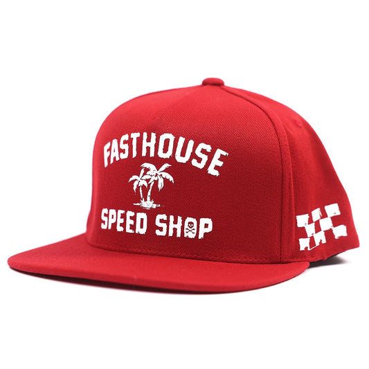 Fasthouse Alkyd Hat Red One Size