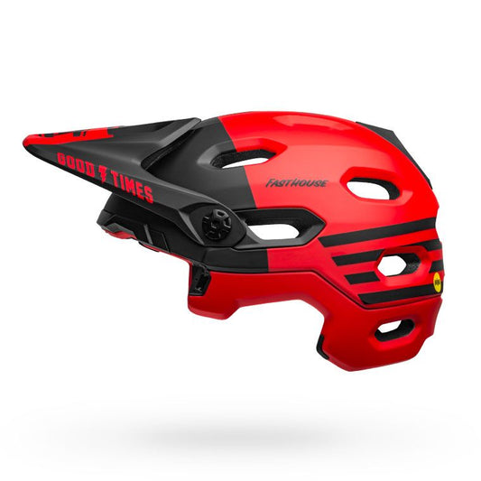 Bell Bike Super Dh MIPS Spherical Bicycle Helmets Fasthouse Matte Red/Black Small