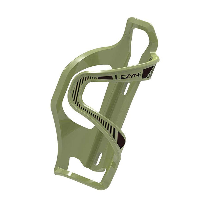 Lezyne Flow Side Load Bottle Cage Composite Left Army Green 48G