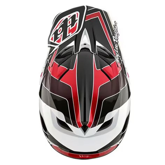 Troy Lee Designs D4 Polyacrylite Helmet W/Mips Block Charcoal/Red Medium