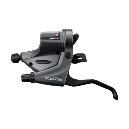 SHIMANO SHIFT/BRAKE LEVER, ST-RS203, CLARIS,3-SPEED, W/RAPIDFIRE PLUS FOR ROAD, MECHANICAL DISC/CALIPER/CANTI-BRAKE