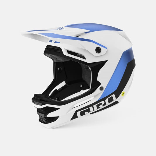 Giro Insurgent Spherical Bicycle Helmets Matte White/Ano Blue Medium/Large