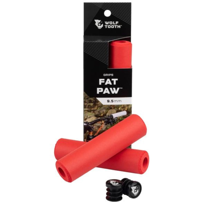 Wolf Tooth Fat Paw Grips 9.5mm Red